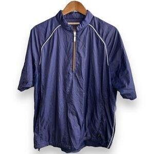 Navy Tommy Bahama 18 Performance Golf S/S 1/4 Zip Size L
